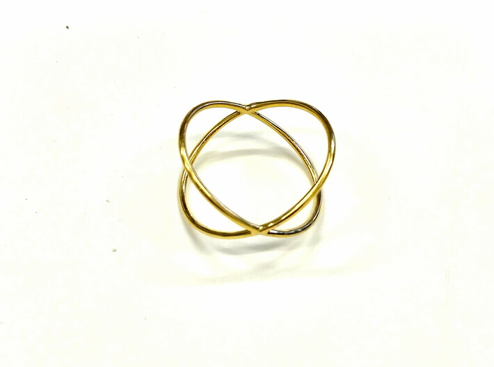 Two Circles Ring 3d printed 