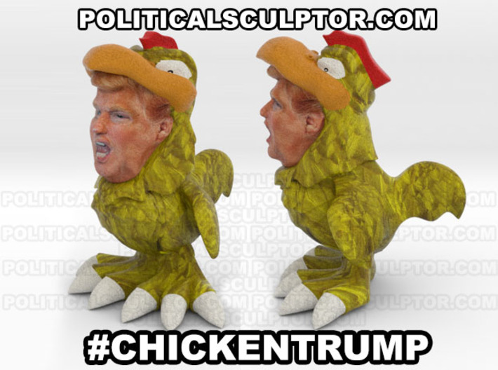 Chicken Trump Small 3d printed