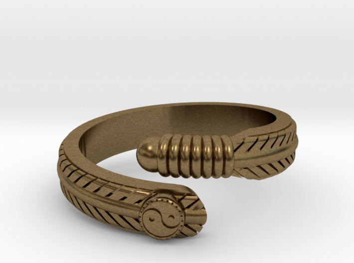 Feather ring 3d printed 