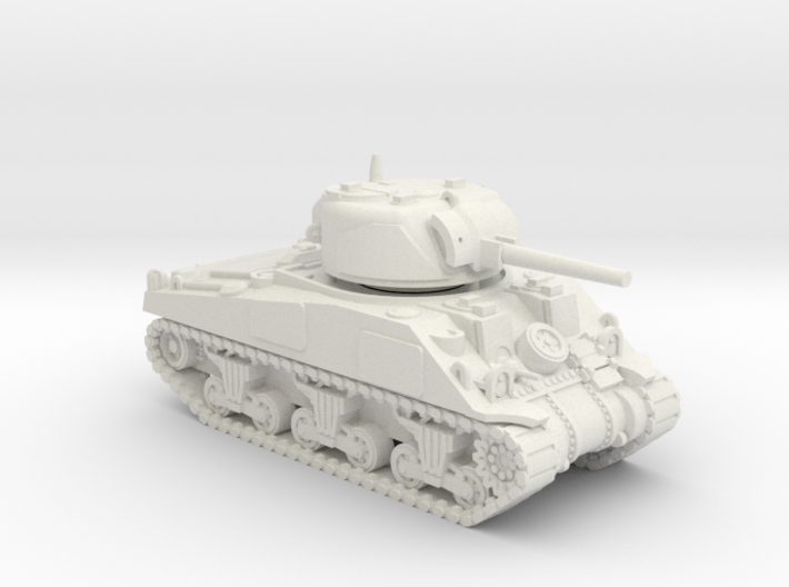 1/100 (15mm) M4 Sherman (F.O.W) Tank Two 3d printed