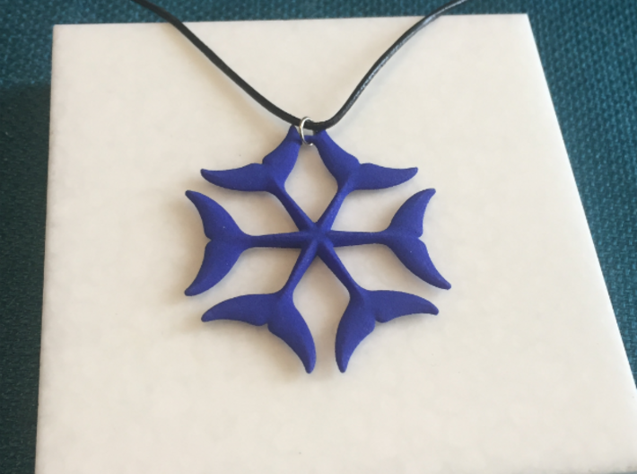 Dolphintail Pendant 1.75 inches 3d printed 