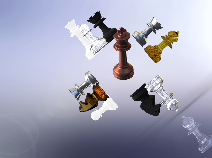 MILOSAURUS Chess LARGE Staunton Rook 3d printed 