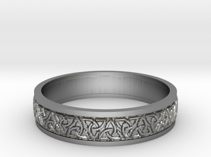 Celtic Trinity Ribbon Ring Size 13 3d printed