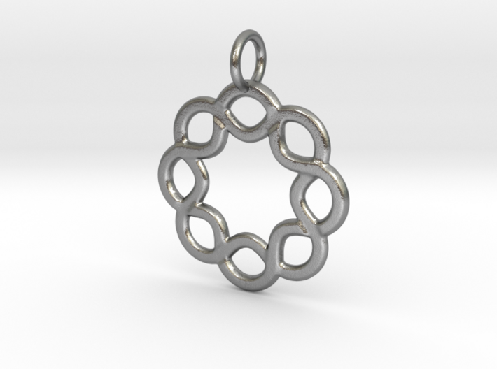 Celtic knot rope Pendant 3d printed