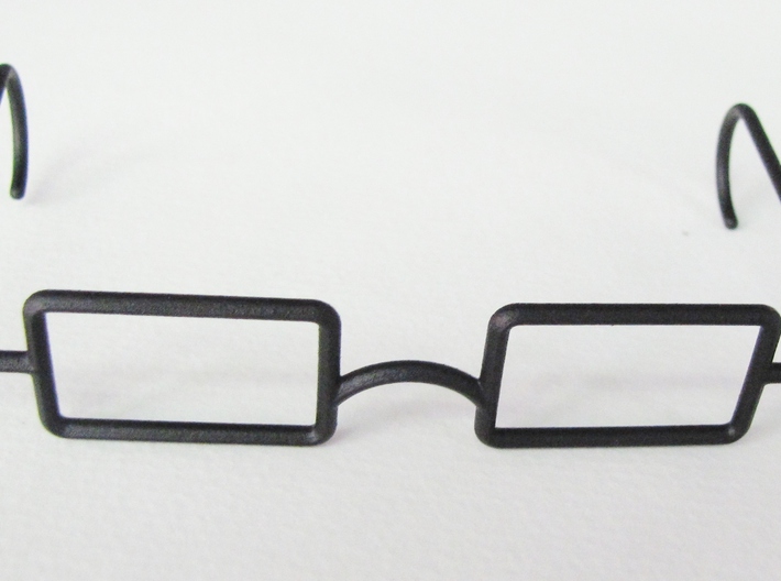 Mrs. Beasley Glasses for 21&quot; Doll 3d printed Black Rough