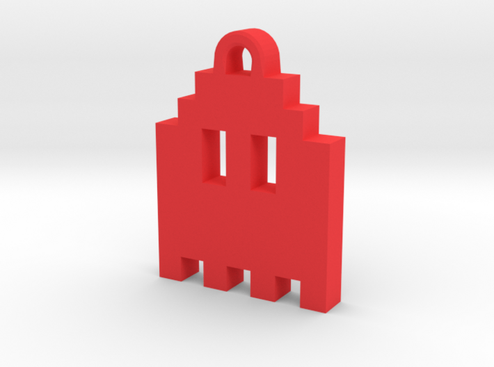 Pac Man Ghost 8-bit Earring 1 (looks up | moving) 3d printed