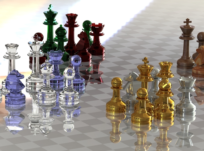 MILOSAURUS Chess MINI Staunton King 3d printed 
