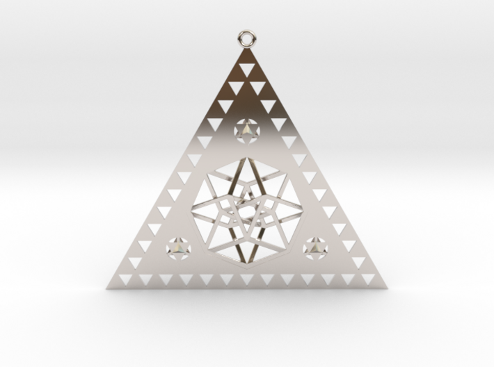 Pleiadian Symbol Pendant 3&quot; 3d printed