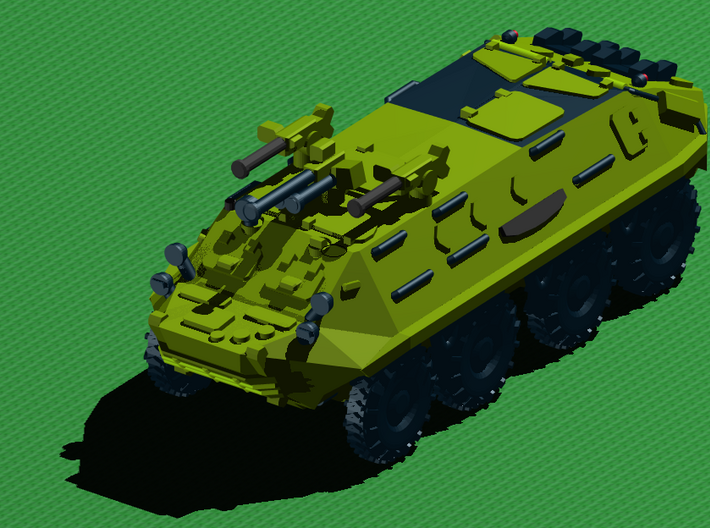 MG144-R13A2 BTR-60PA with MGs 3d printed 