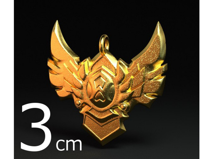 LOL this is a cheaper gold medallion! 3cm 3d printed Blender render