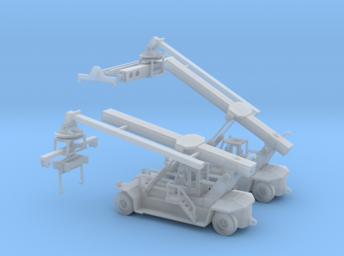 TS 9972 W Winkle Coil Grabber And Container Lift A 3d printed two reachstacker z scale