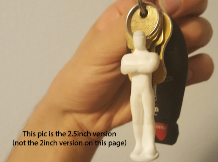 Humanoid Robot Gort Likeness Keychain 1 3d printed