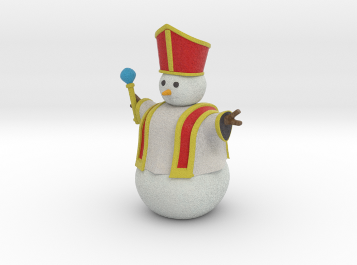 Snowman Priest 3d printed 