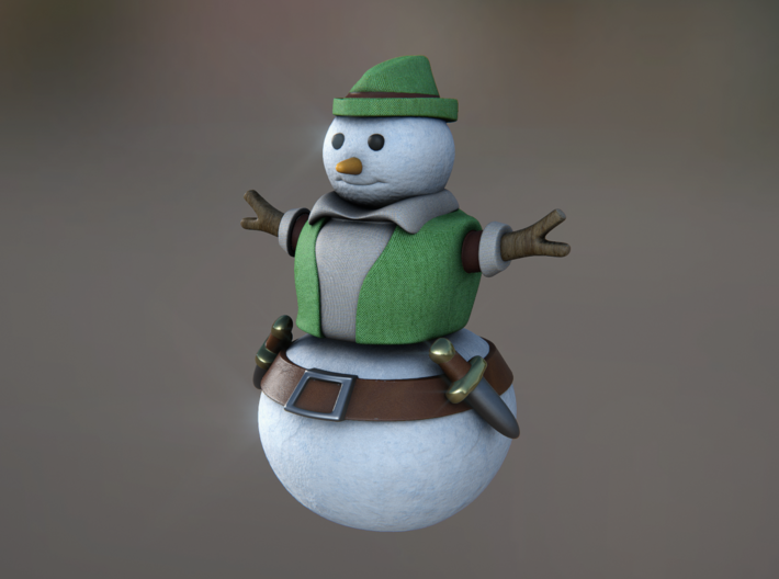 Snowman Thief 3d printed 