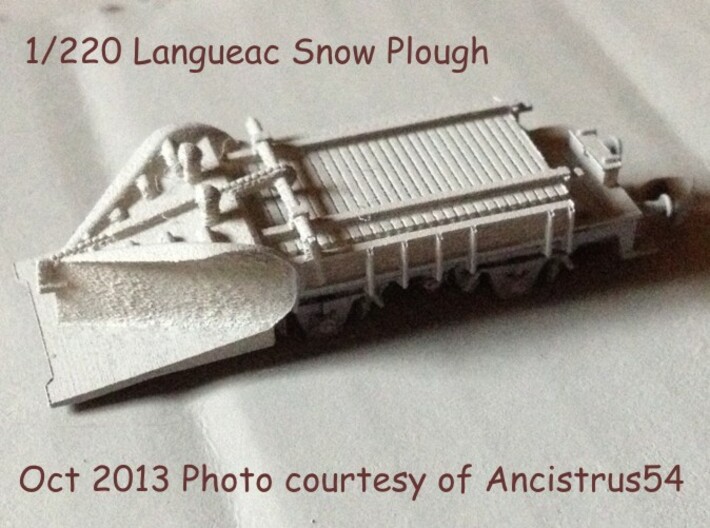 Z 1-220 French Short Langeac Railway Snow Plough 3d printed 