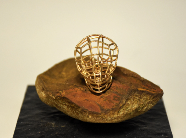 The Bone Series* - Skull 6.4#bd748 3d printed in Natural Bronze