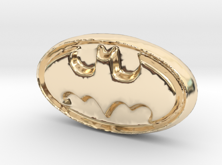 gold batman logo/symbol 3d printed