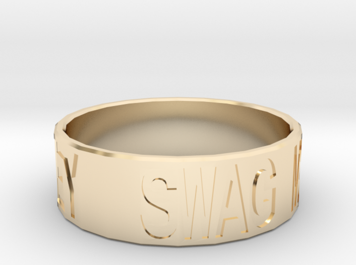 &quot;Swag Money&quot; Ring, 24mm diameter 3d printed