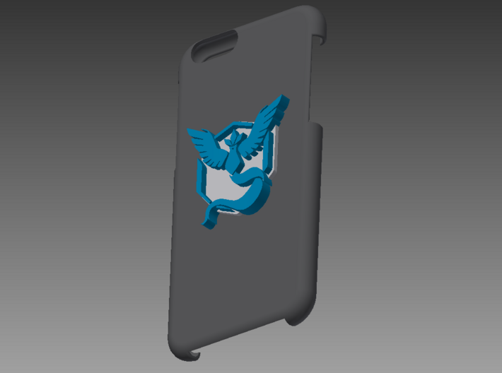 Mystic Keychain inspired by Pokemon Go 3d printed iphone 6 case for size comparison