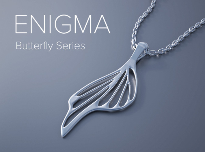 Enigma Butterfly Series Pendant 3d printed Enigma Butterfly Series Pendant