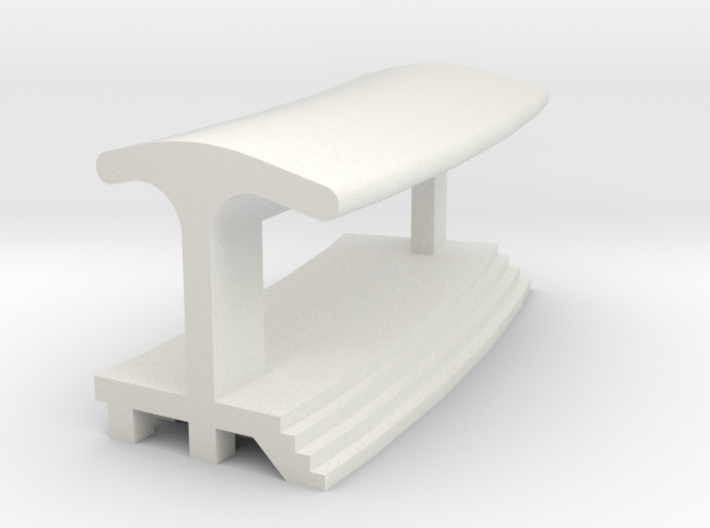 Curved Outside Platform - With Shelter 3d printed