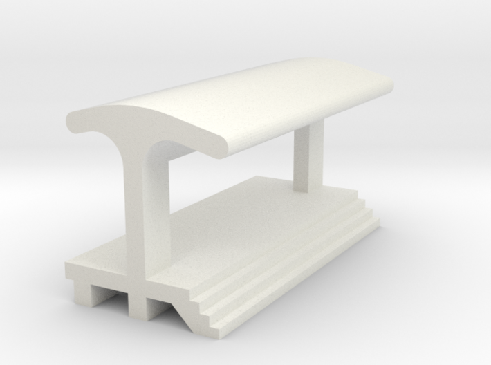 Straight Platform - With Shelter 3d printed