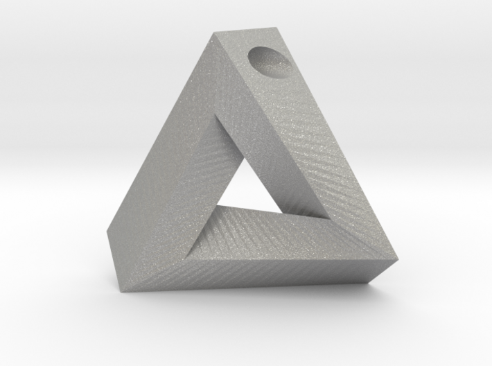 Penrose Triangle - Pendant (3cm | 3mm hole) 3d printed