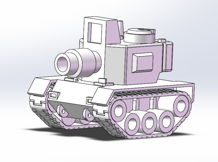 A Cute Tank 3d printed