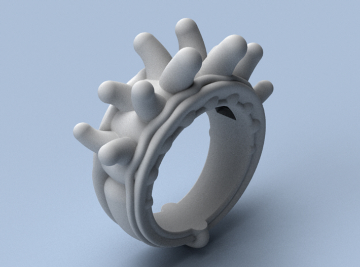 Sticky Fingers - Size 12 (21.49 mm) 3d printed