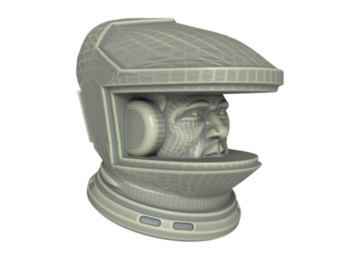 SF Astronaut Lunar Study / Helmet/Face / 1:24 /1:1 3d printed 