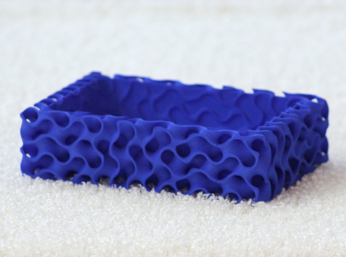 Gyroid Bowl Rectangle 3d printed 