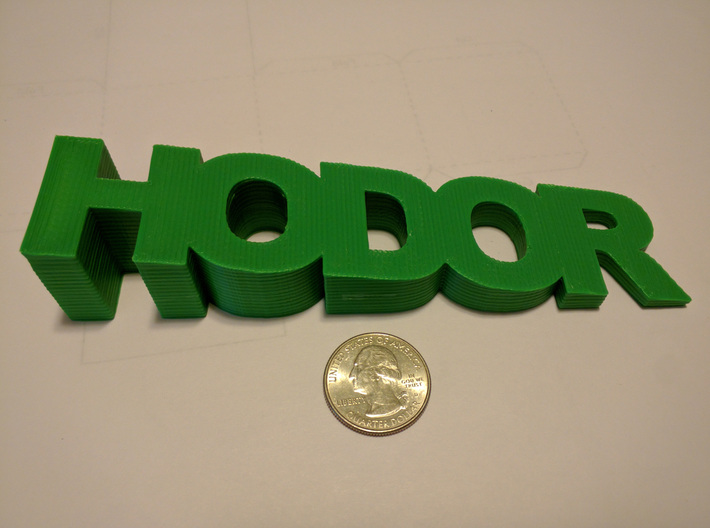 Hodor 3d printed 