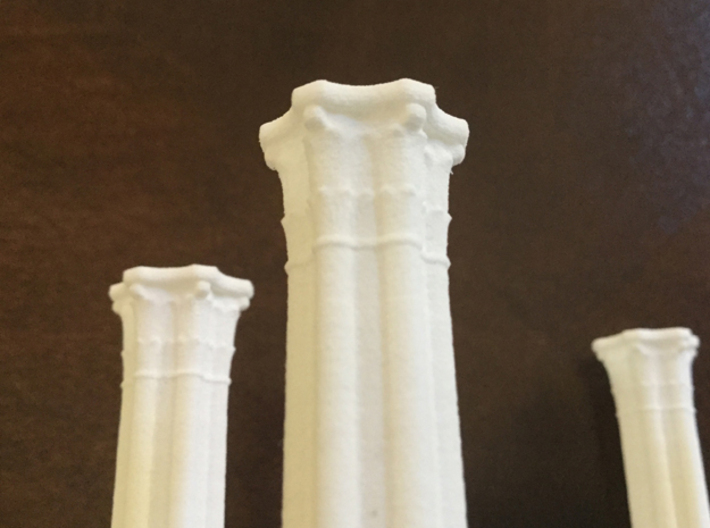 Gothic Chapel 1 Base 3d printed Close up of Corinthian column capital