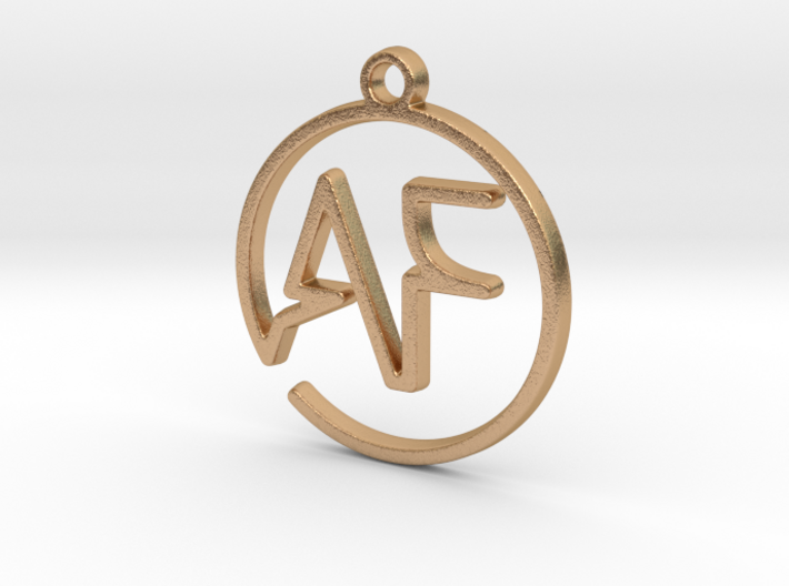 A &amp; F Monogram Pendant 3d printed