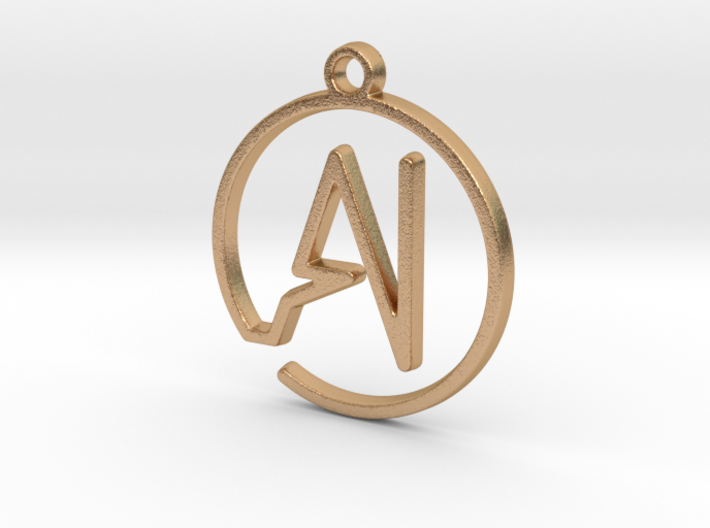 A &amp; I Monogram Pendant 3d printed