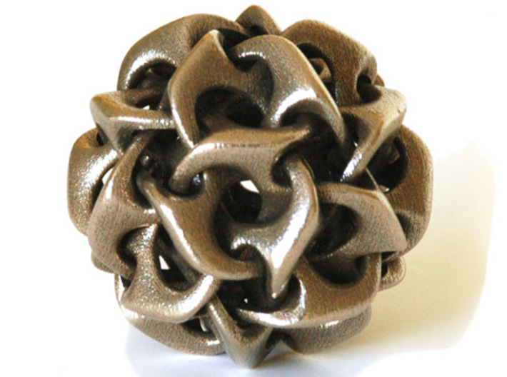 Dodecahedron IV, medium 3d printed