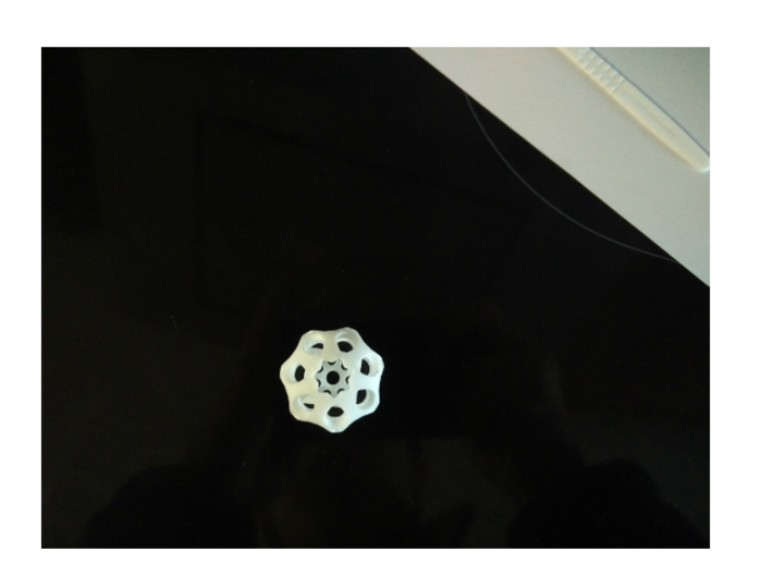 Sphere housing a cube 3d printed 