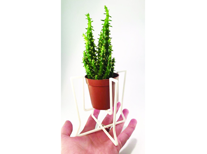 Plant holder elegant lines 3d printed