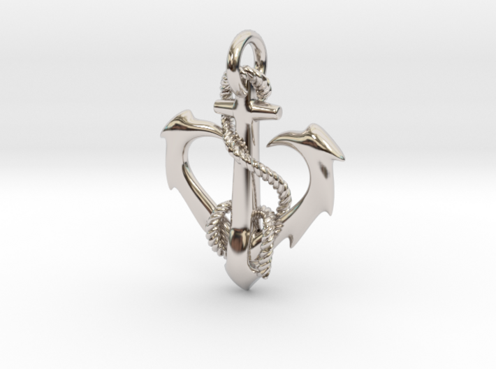 anchor heart 3d printed