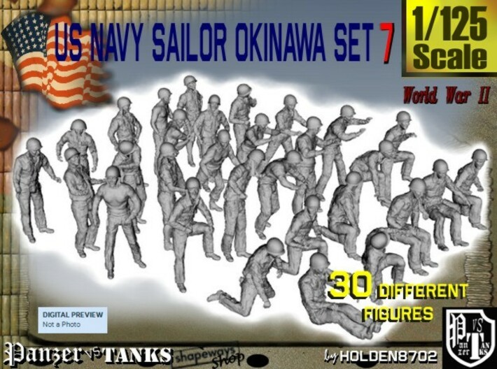 1/125 US Navy Okinawa Set 7 3d printed 