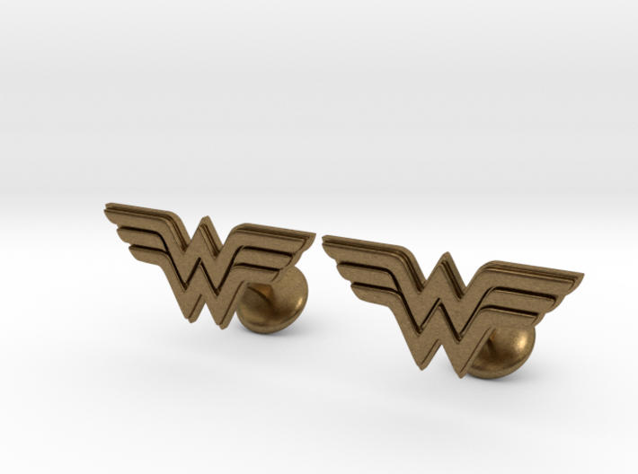 Wonder Woman Cufflinks 3d printed