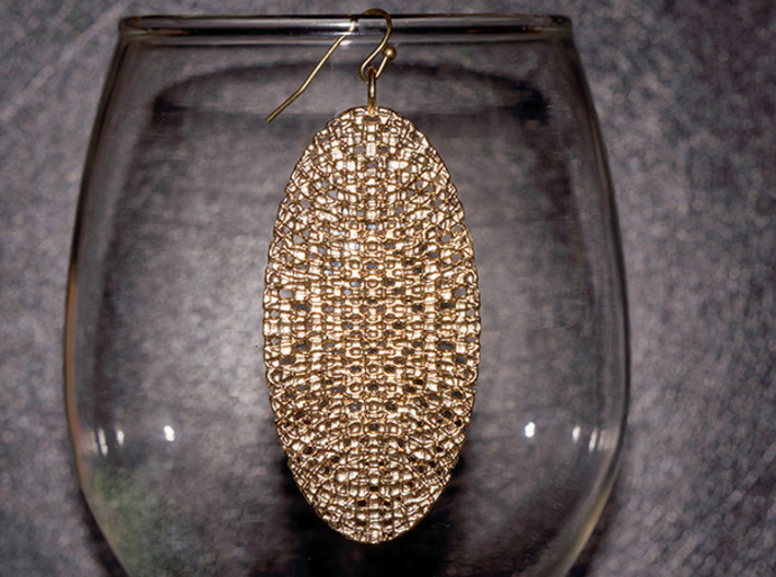 Texture Earring #2 3d printed