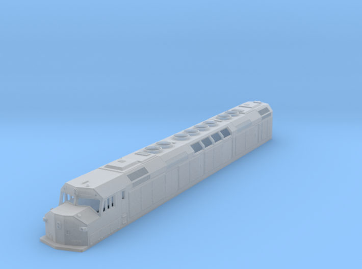 N Scale F40DDPH &quot;A&quot; Unit w/Louvered Side Panels 3d printed