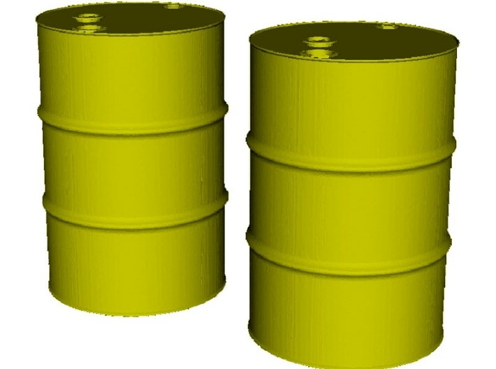 1/18 scale WWII US 55 gallons oil drums x 2 3d printed