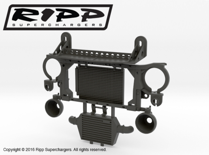 RS10002 Ripp Intercooler &amp; Radiator Mount 3d printed