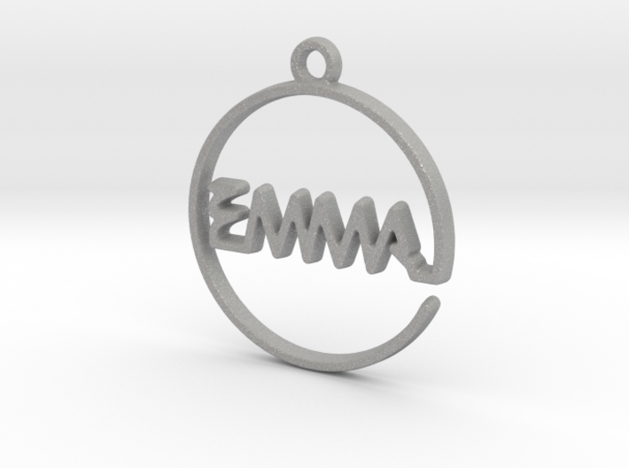 EMMA First Name Pendant 3d printed