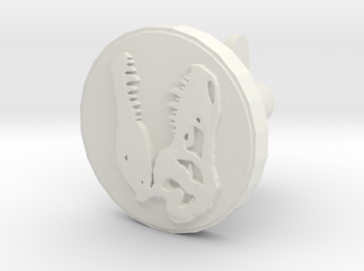 T-rex skull Cufflink 3d printed