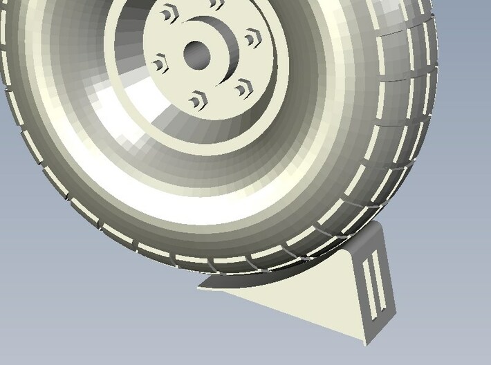 1/24 scale wheel chocks x 6 3d printed 