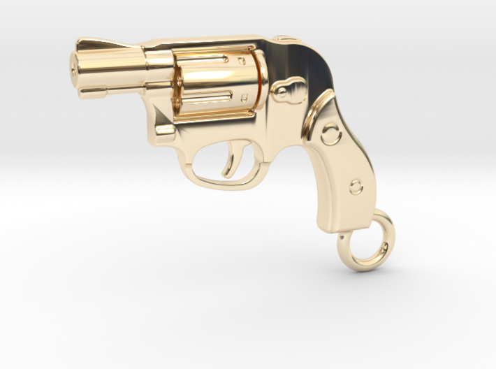 Bodyguard Gun Keychain 3d printed
