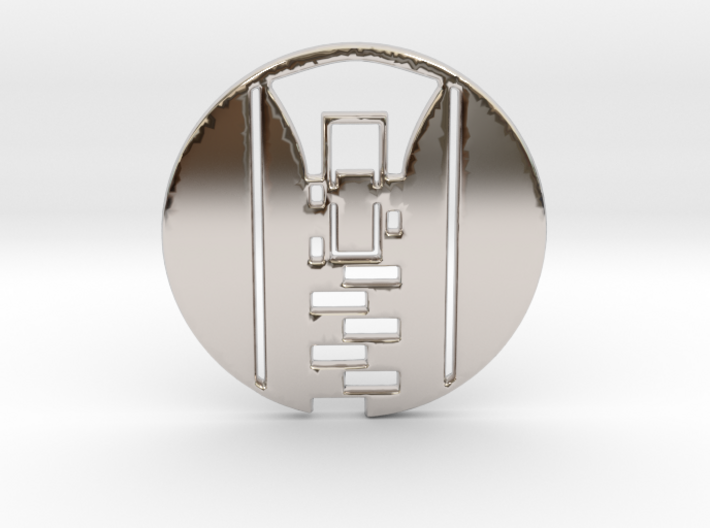 Zipper Pull No.1 Keychain 3d printed
